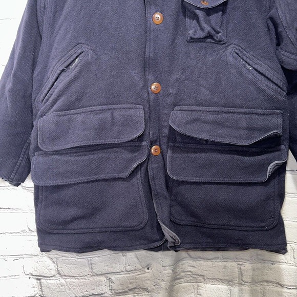 Polo Ralph Lauren Jacket Adult Medium Blue Mens Wool Pockets Casual - Picture 3 of 16